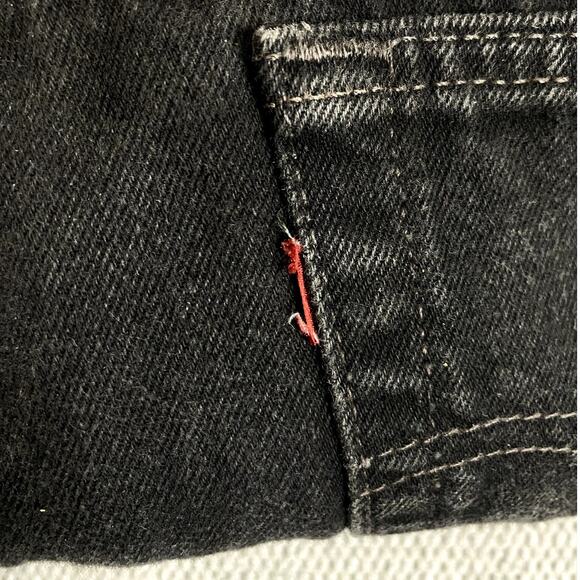 Levi's 522 Vintage Jeans Womens 18 36X30 Black High Rise Tapered Fit Leg USA 90s - Picture 12 of 13